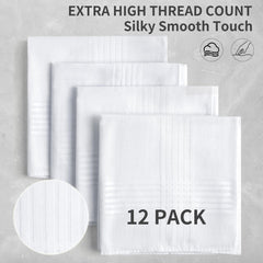 HHHAZ close-up of 100% cotton handkerchief showing soft, absorbent fabric