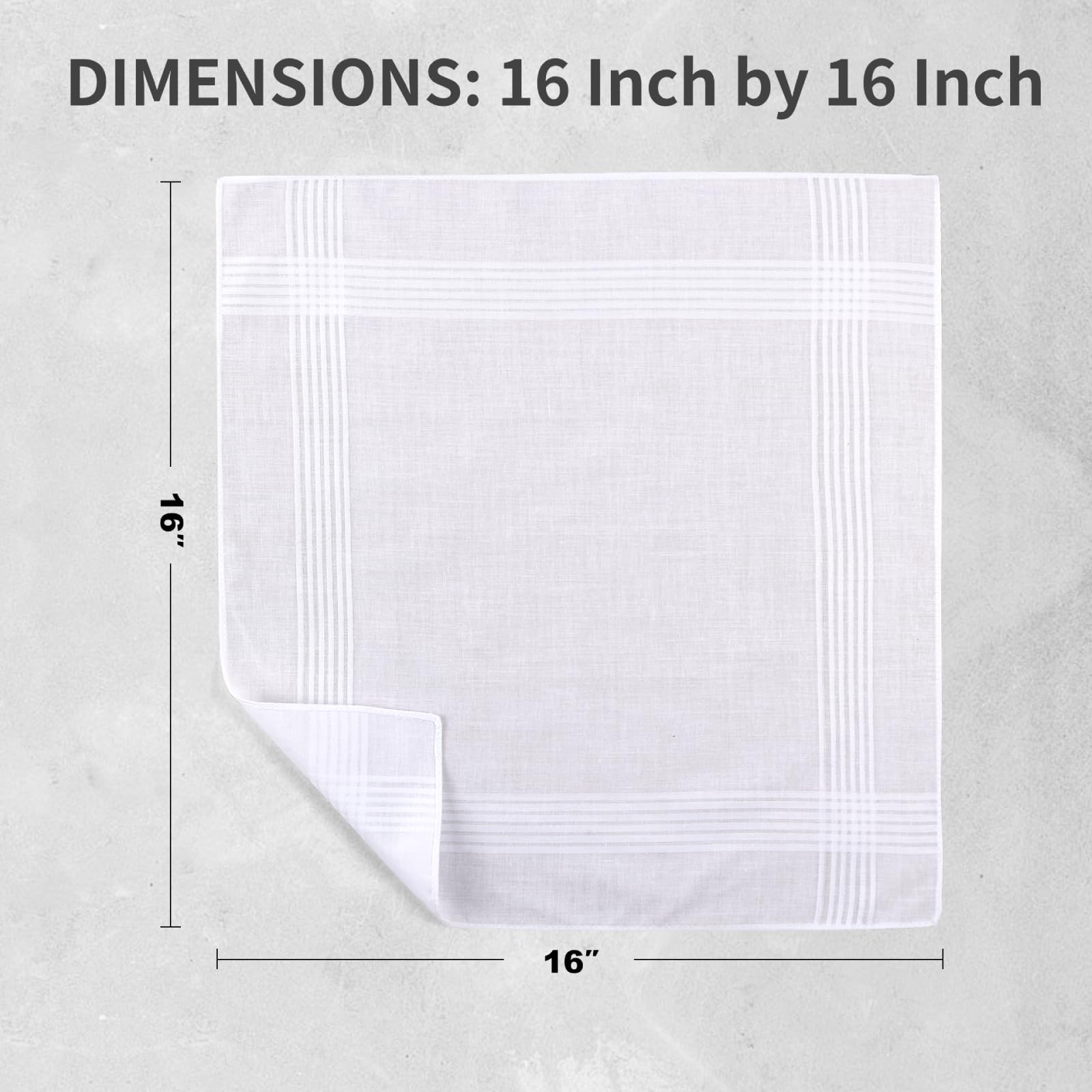 HHHAZ white men's pocket hankie ideal for suits and events