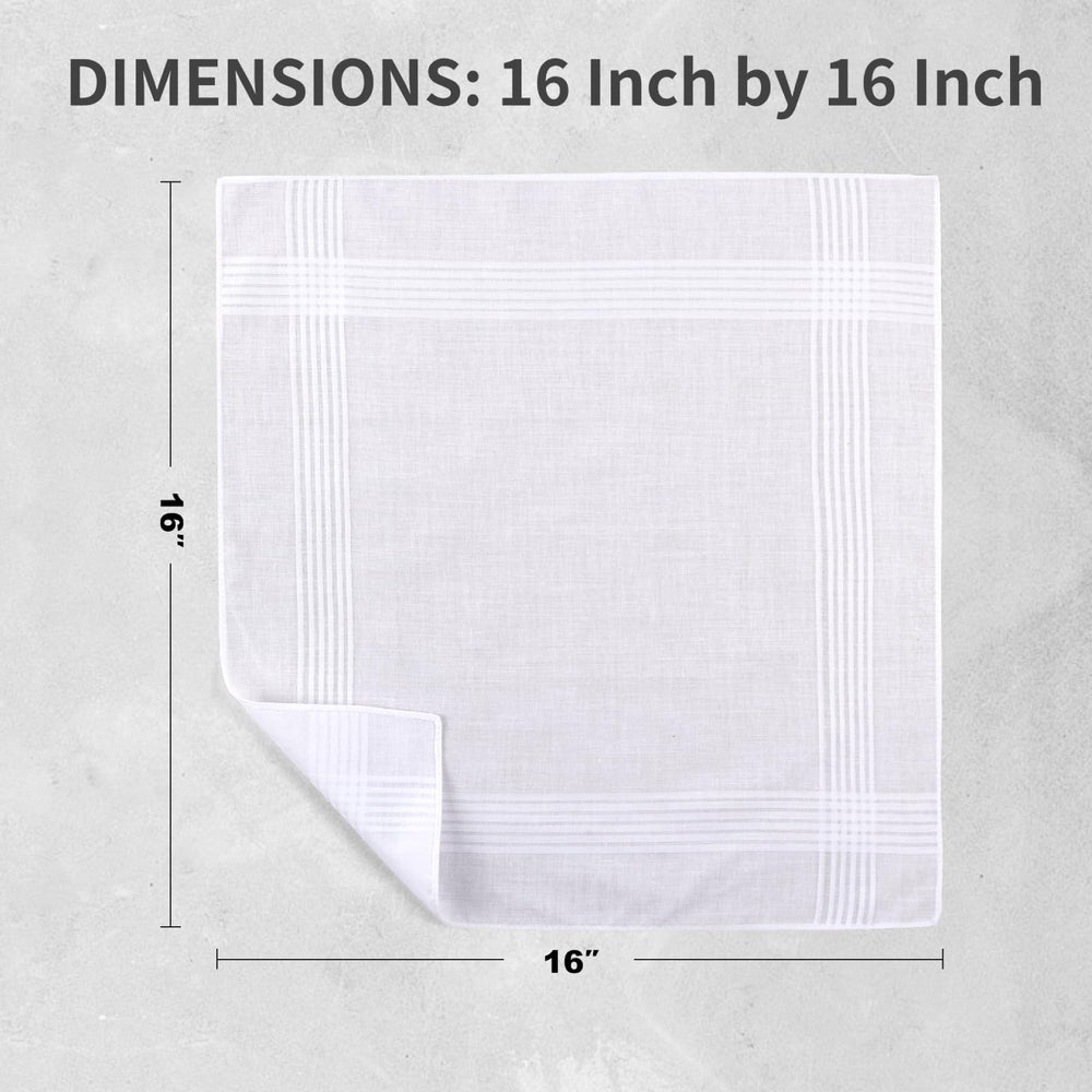 HHHAZ white men's pocket hankie ideal for suits and events