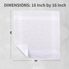 HHHAZ white men's pocket hankie ideal for suits and events