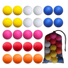 HHLZM foam golf balls 24-pack with realistic feel for practice