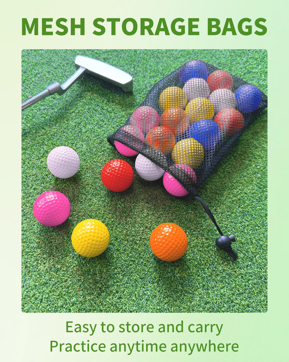 HHLZM foam golf ball with pit texture for consistent flight