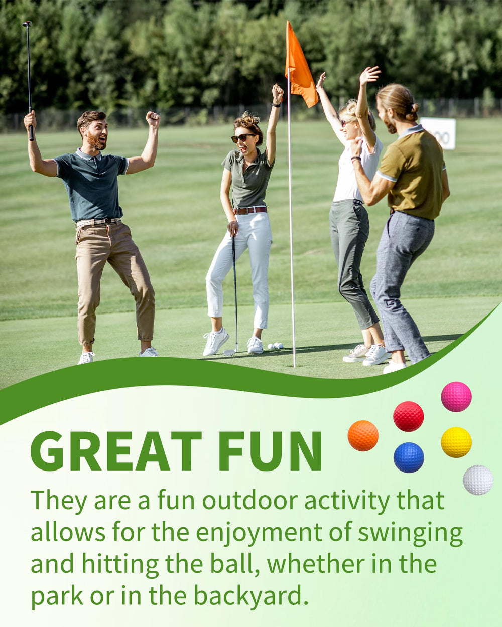 HHLZM foam golf balls offer limited-flight practice for tight spaces