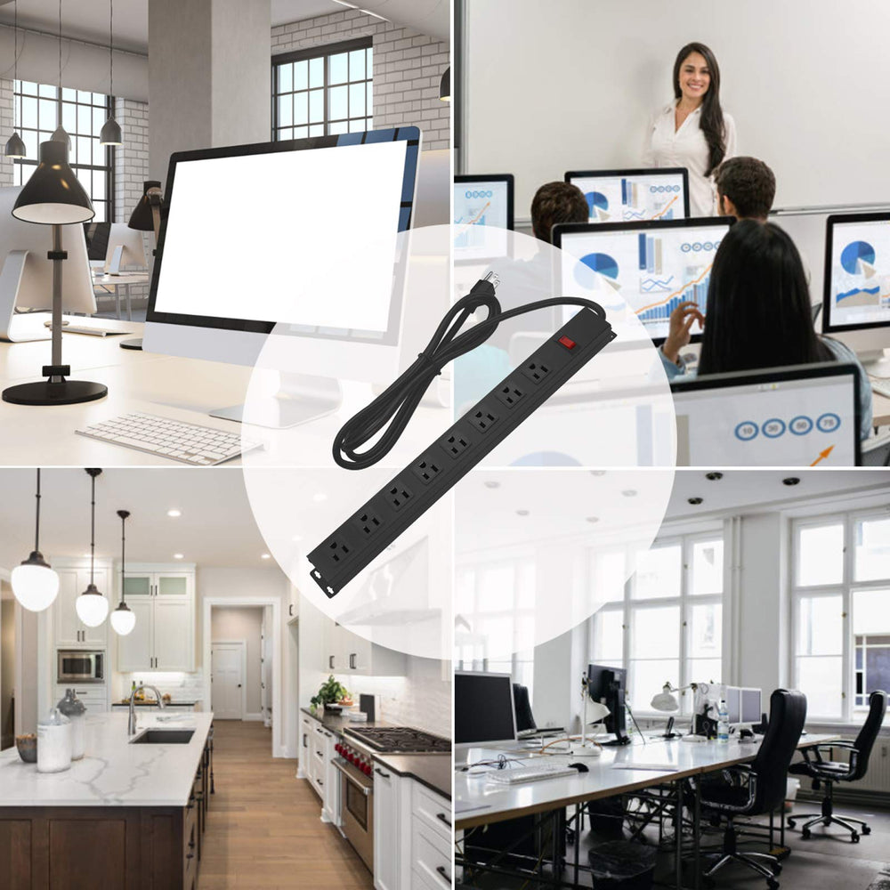 HHSOET 8 outlets with wide spacing prevents crowded plugs and heat buildup.