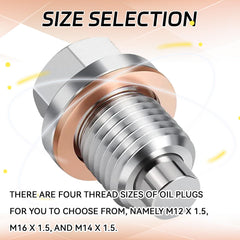 HHZL magnetic debris capture during oil changes helps keep oil clean.