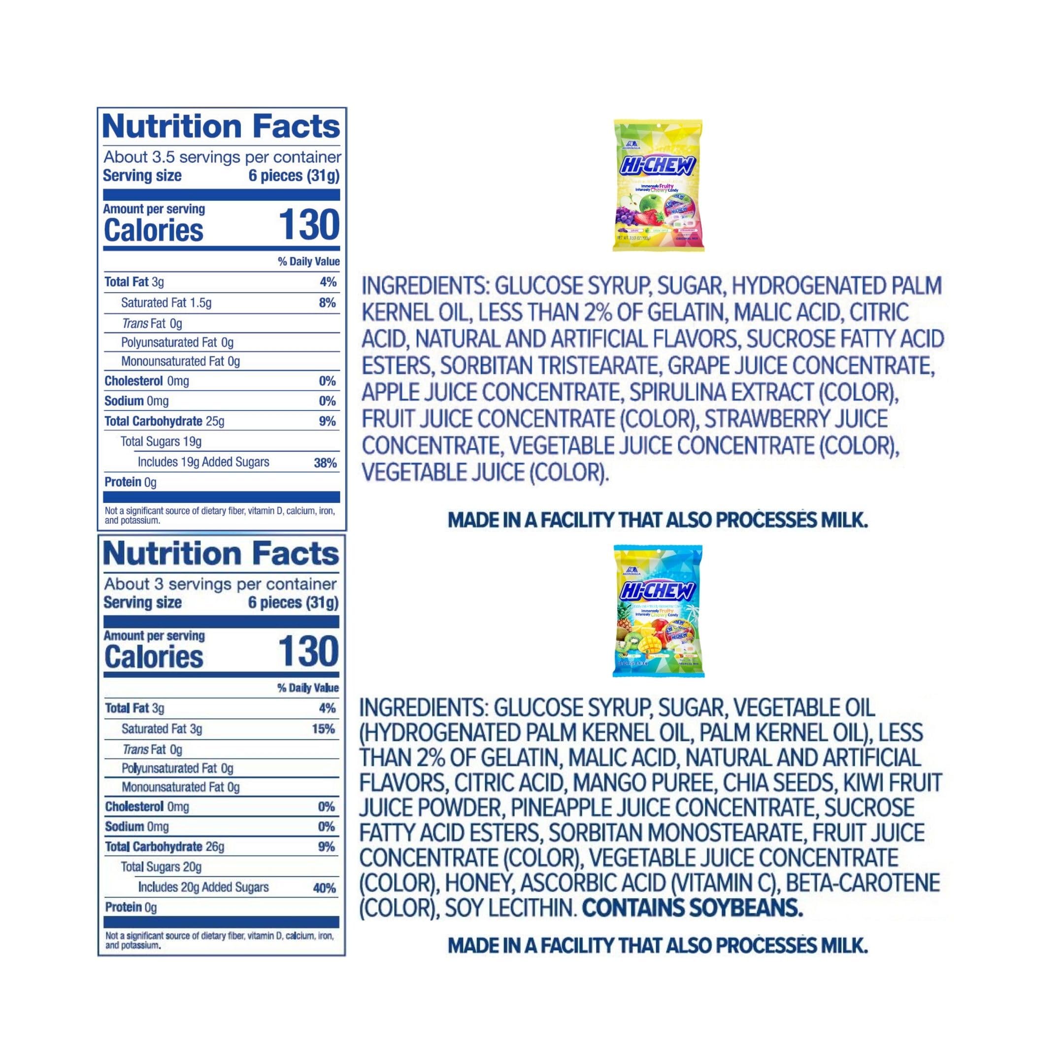 HI-CHEW 17-flavor assortment highlighting bold, fruity tastes