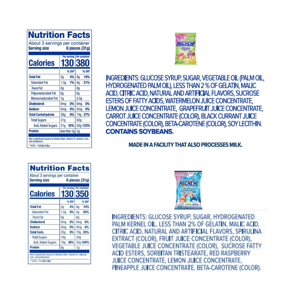 HI-CHEW double-layer design delivers intensified flavor in bites