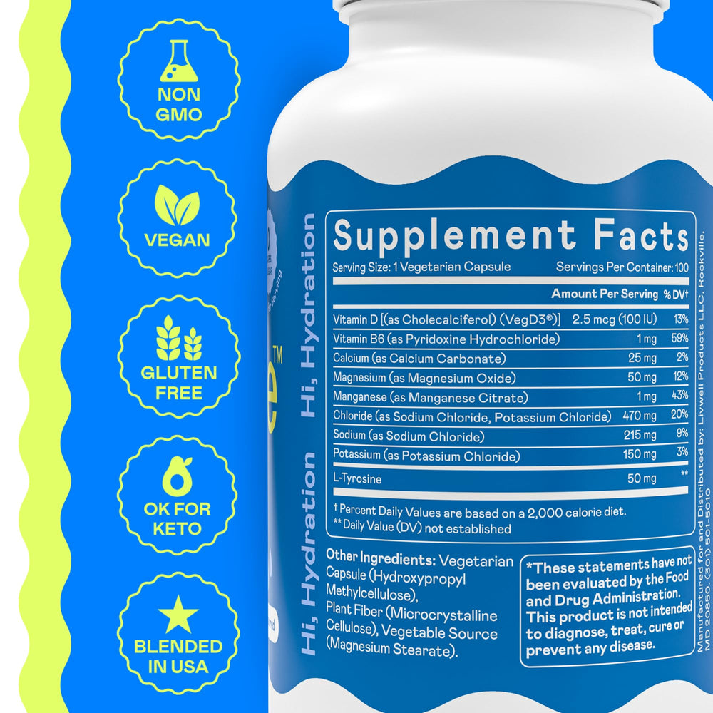 Hi-Lyte capsules in hand suggest simple daily use