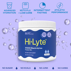 Hi-Lyte K1000 being mixed into 16 oz water for steady hydration.