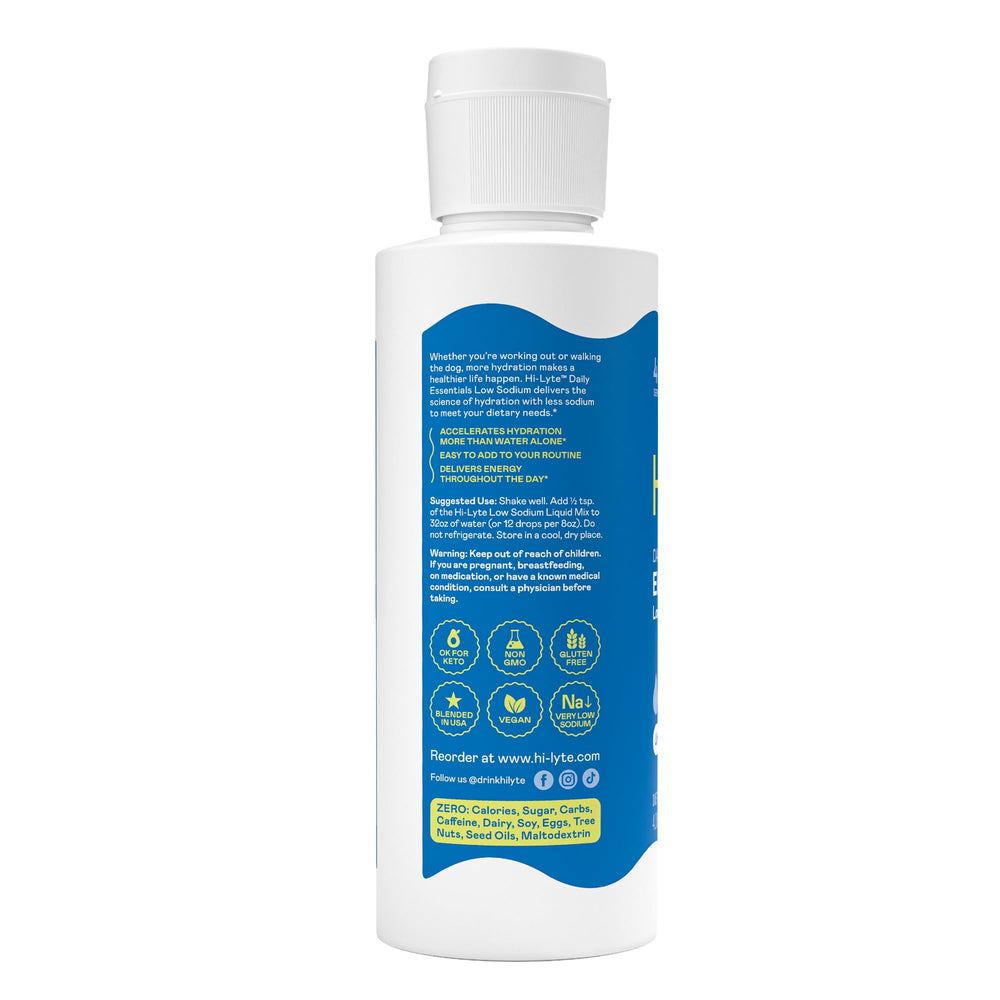Hi-Lyte keto-friendly concentrate added to water for everyday hydration.