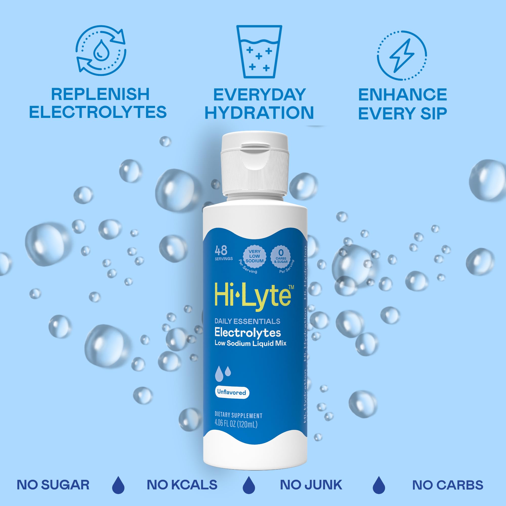 Hi-Lyte travel-size bottle ideal for hydration on the move.