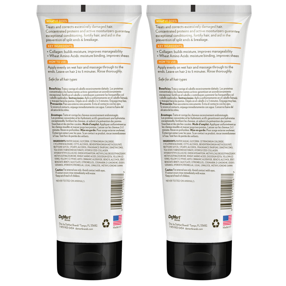 Hi-Pro-Pac Hair Mask applied to wet hair, showing moisture boost and manageability