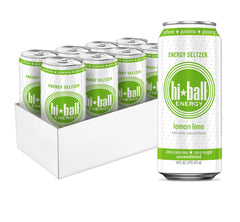 Hiball Lemon Lime can close-up for a clean energy boost.
