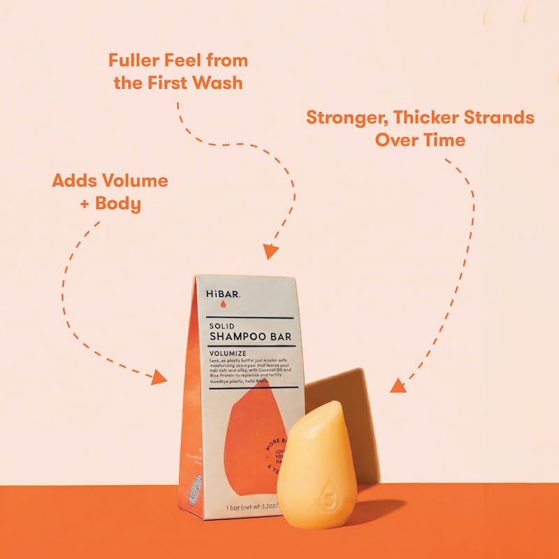 HIBAR Volumize shampoo bar compact travel-friendly packaging for on-the-go