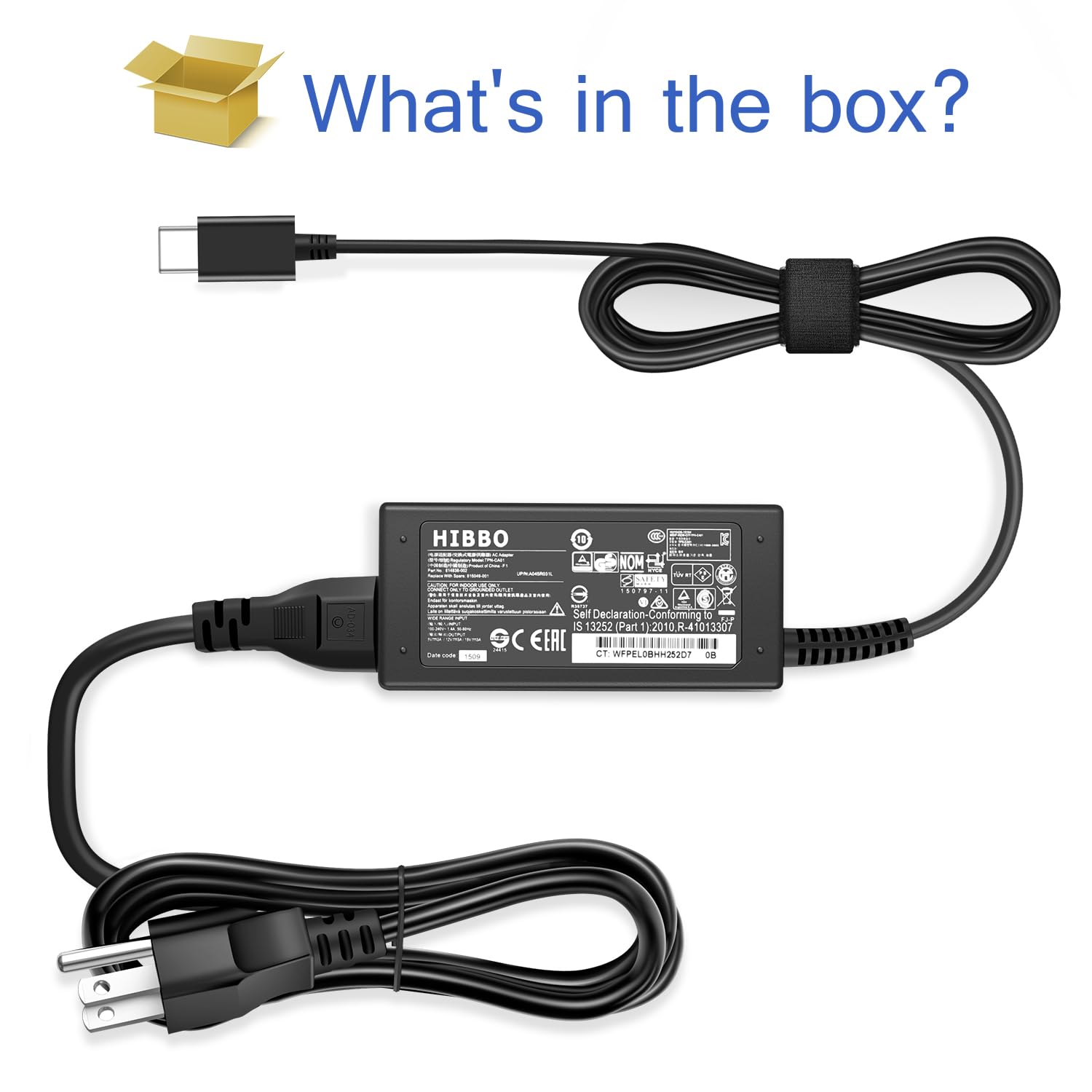 HIBBO 100-240V input supports worldwide use with a single charger