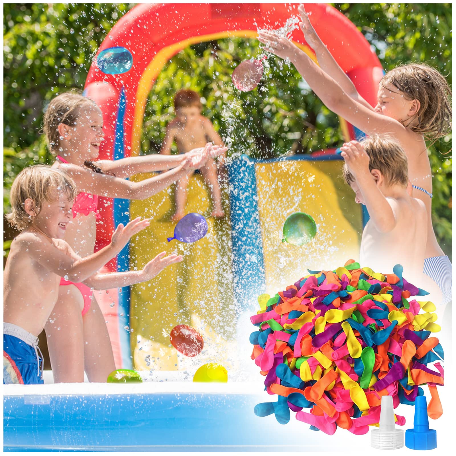 Hibery water balloons for home, beach, pool, and trampoline parties.