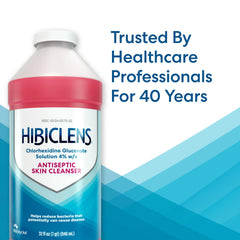 Hibiclens bottle pour action showing easy dispensing for quick handwashing