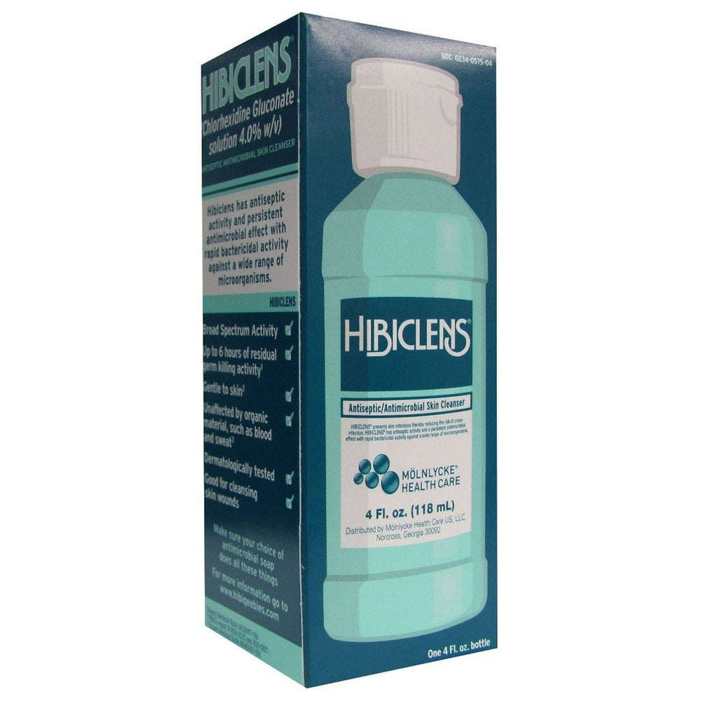 Hibiclens hands washing showing between-contact germ protection