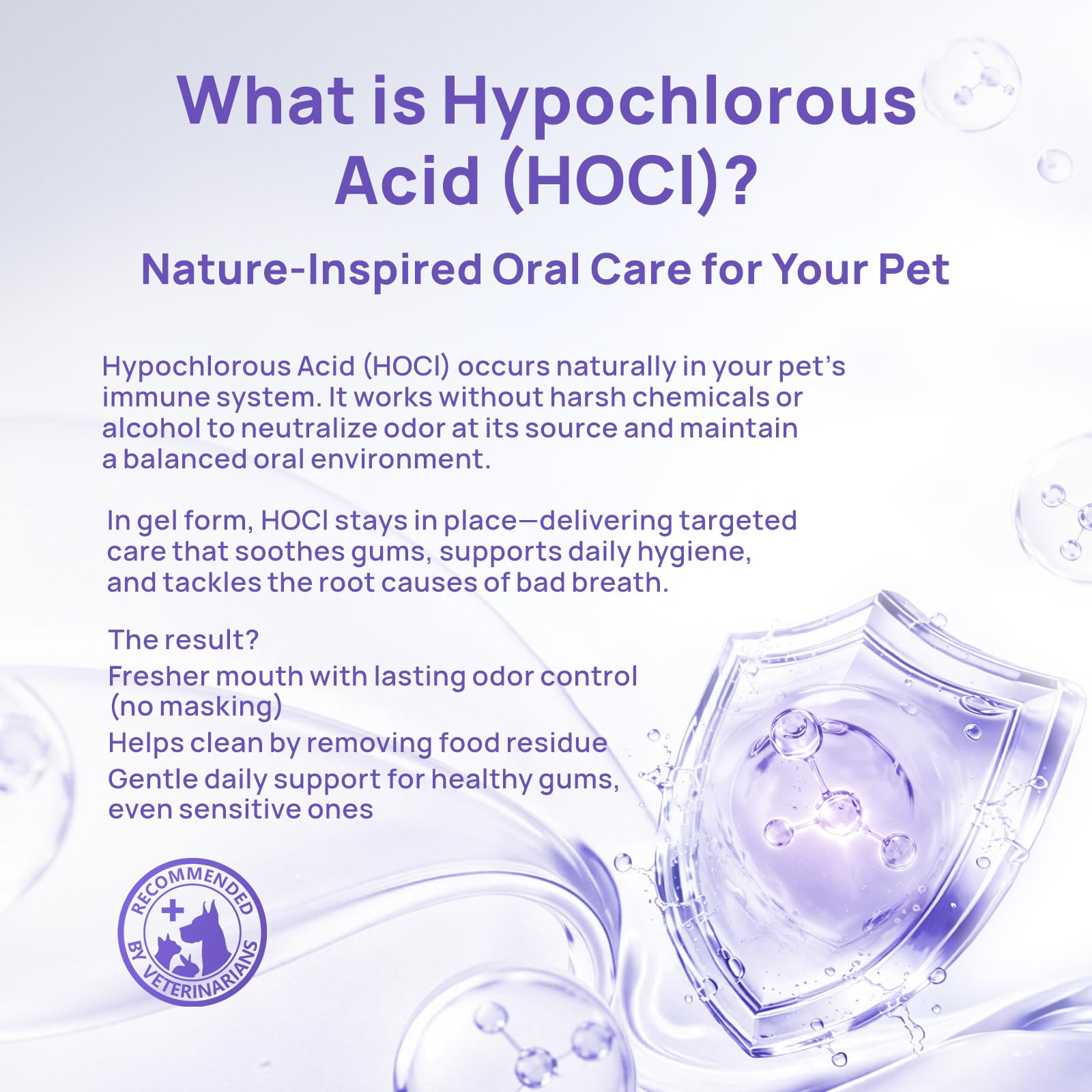 HICC PET Gel Dentaire, nettoyage des dents et gencives pour bouche saine.