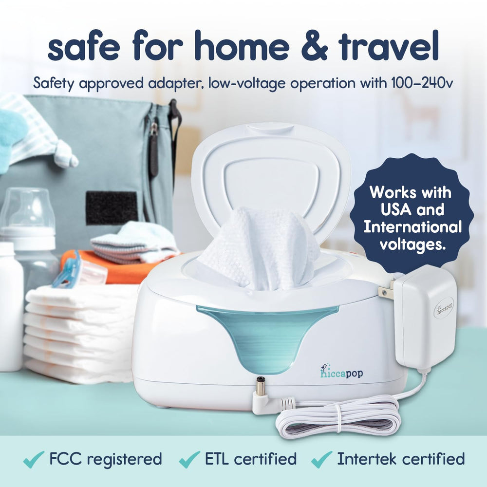 Hiccapop low-voltage adapter emphasizes safety for home use.