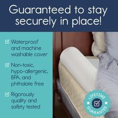 Hiccapop bed rail ideal for hotel stays and sleepovers.