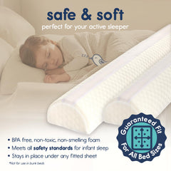 Hiccapop bumpers under deep sheet for quick, secure installation.
