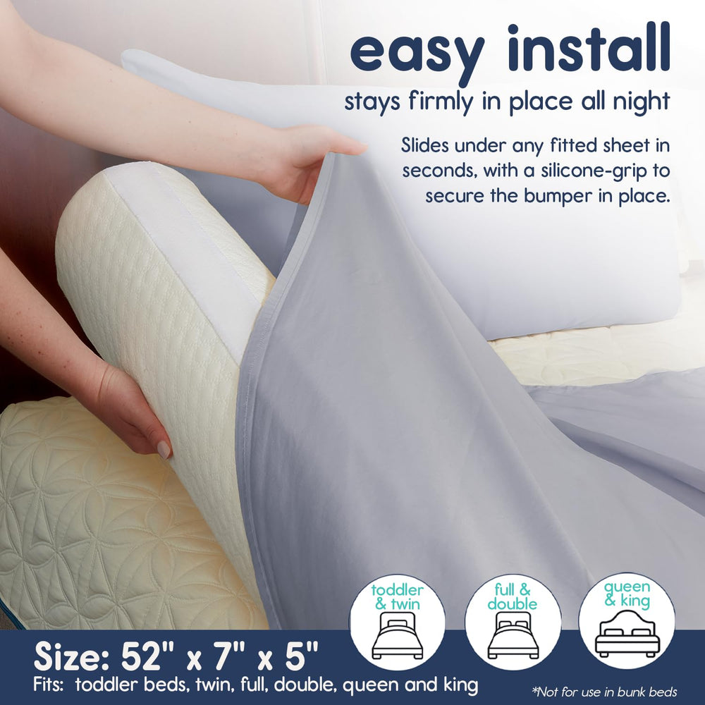 Hiccapop easy install under deep sheets for quick, safe setup.