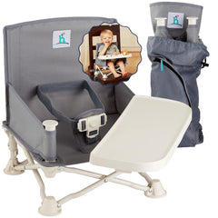 Hiccapop OmniBoost frame folded for compact travel storage and portability