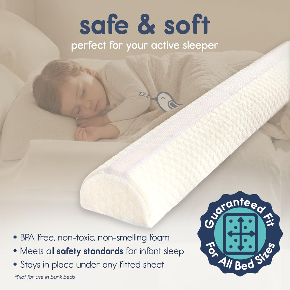 Hiccapop soft-washable cover keeps the bumper clean and secure at night.