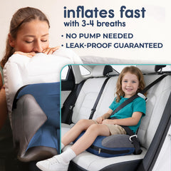 Narrow back-seat design demonstrates compact fit in small cars