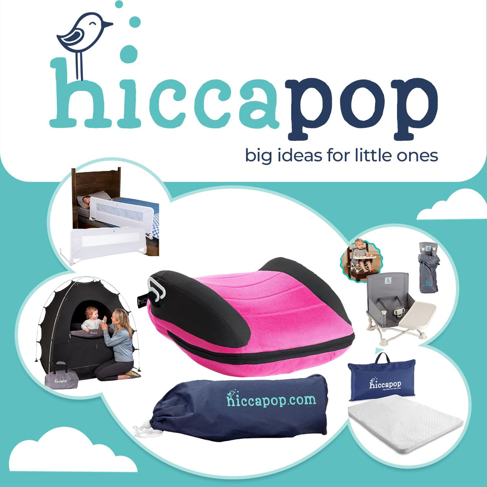 Compact, portable booster that fits in luggage or a backpack