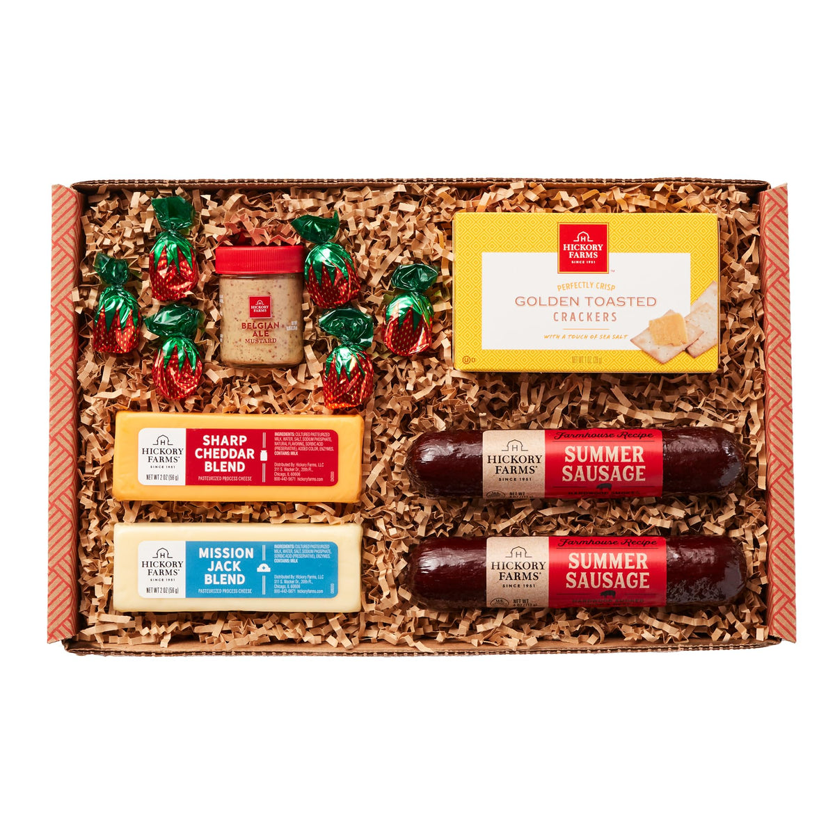 Hickory Farms Farmhouse Meat and Cheese Sausage Pack ideal for quick entertaining.