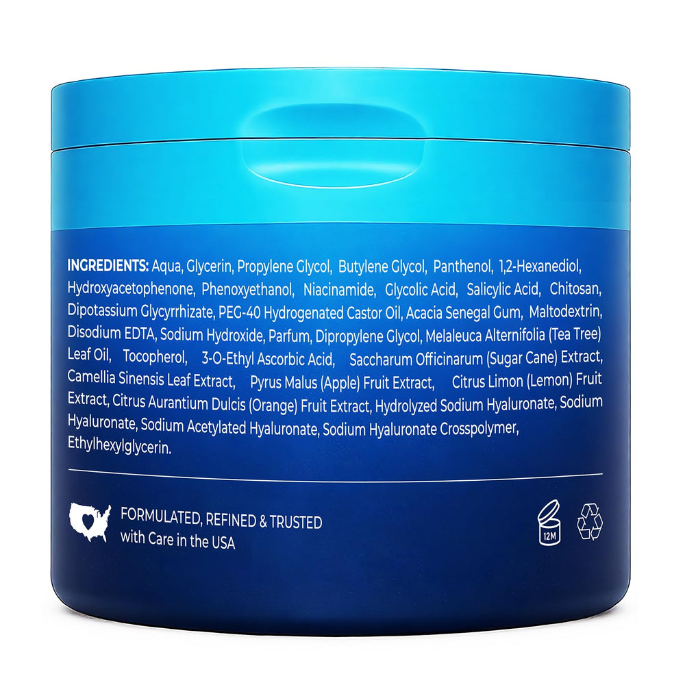 Hicream Glycolic Acid Pads night routine application for gentle use