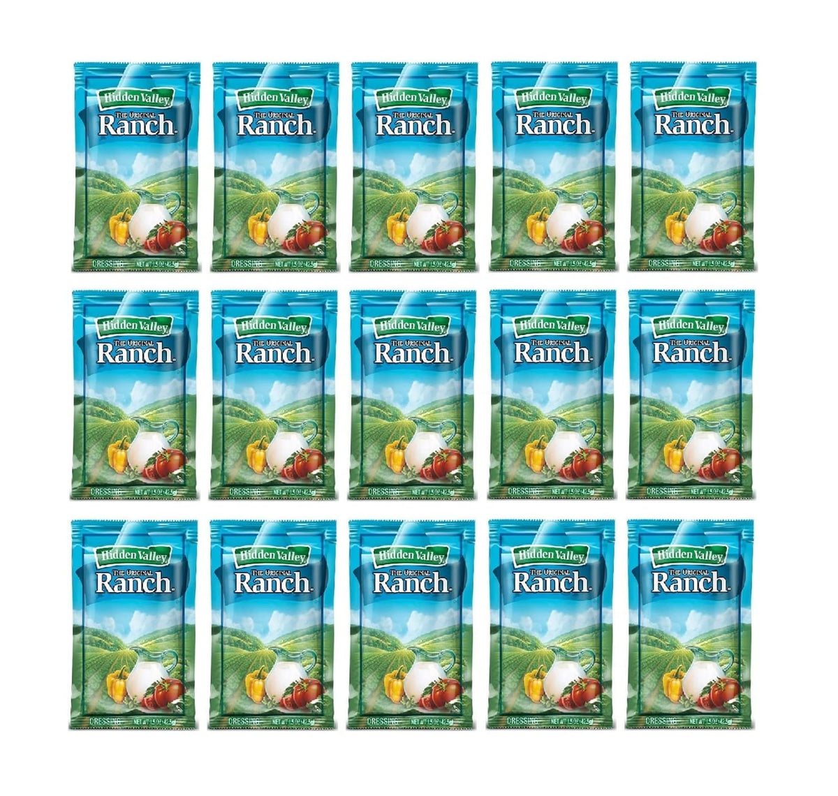 Hidden Valley Ranch 15-pack bundle on-the-go flavor boosts.
