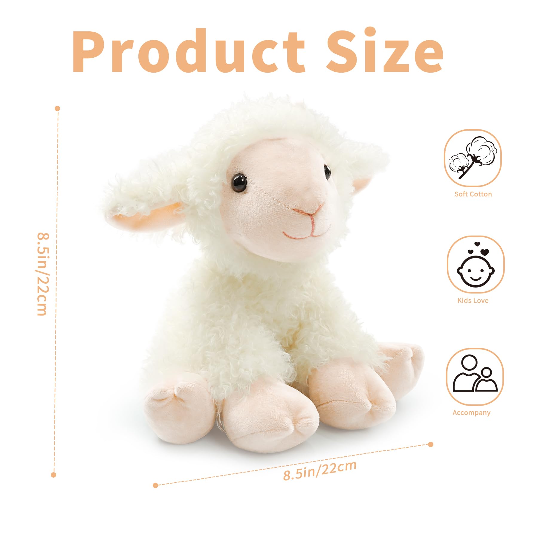 Hideekoog plush sheep with realistic face inspires imaginative play