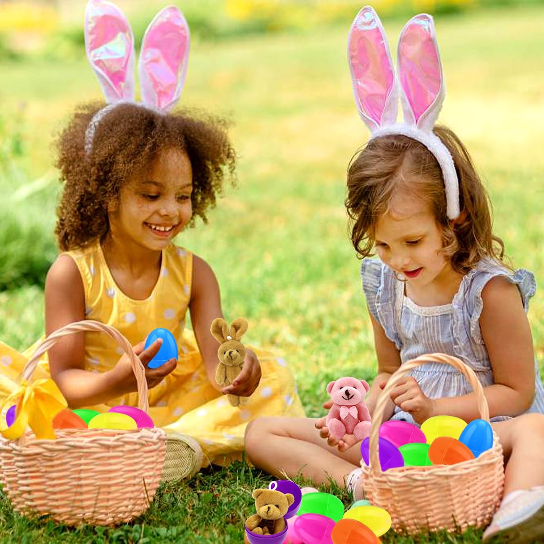 Hidreas colorful Easter eggs in six warm hues for bright party fun.