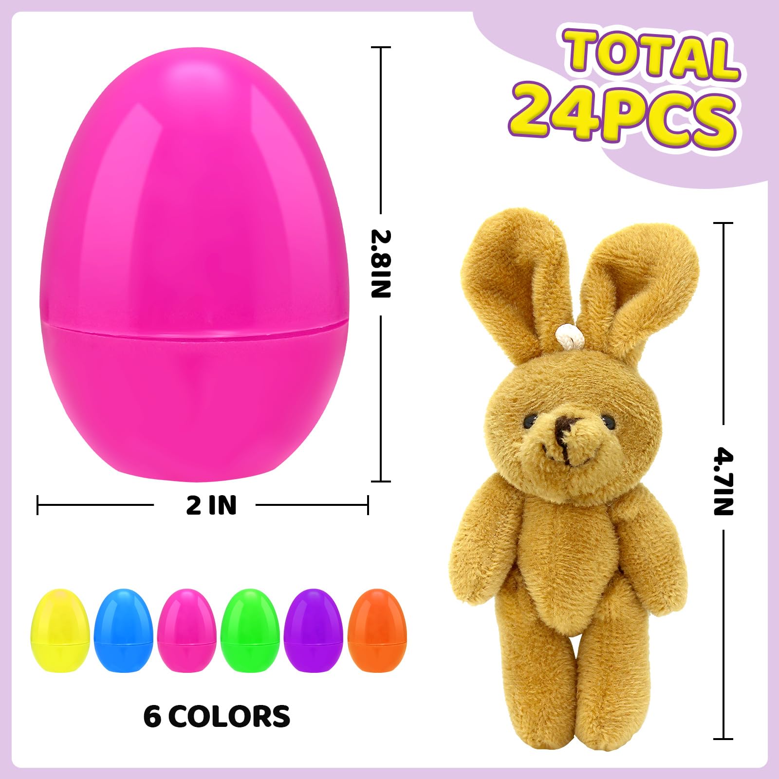 Hidreas plush bear inside an Easter egg, cute reward during egg hunts.