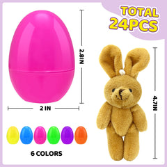 Hidreas plush bear inside an Easter egg, cute reward during egg hunts.