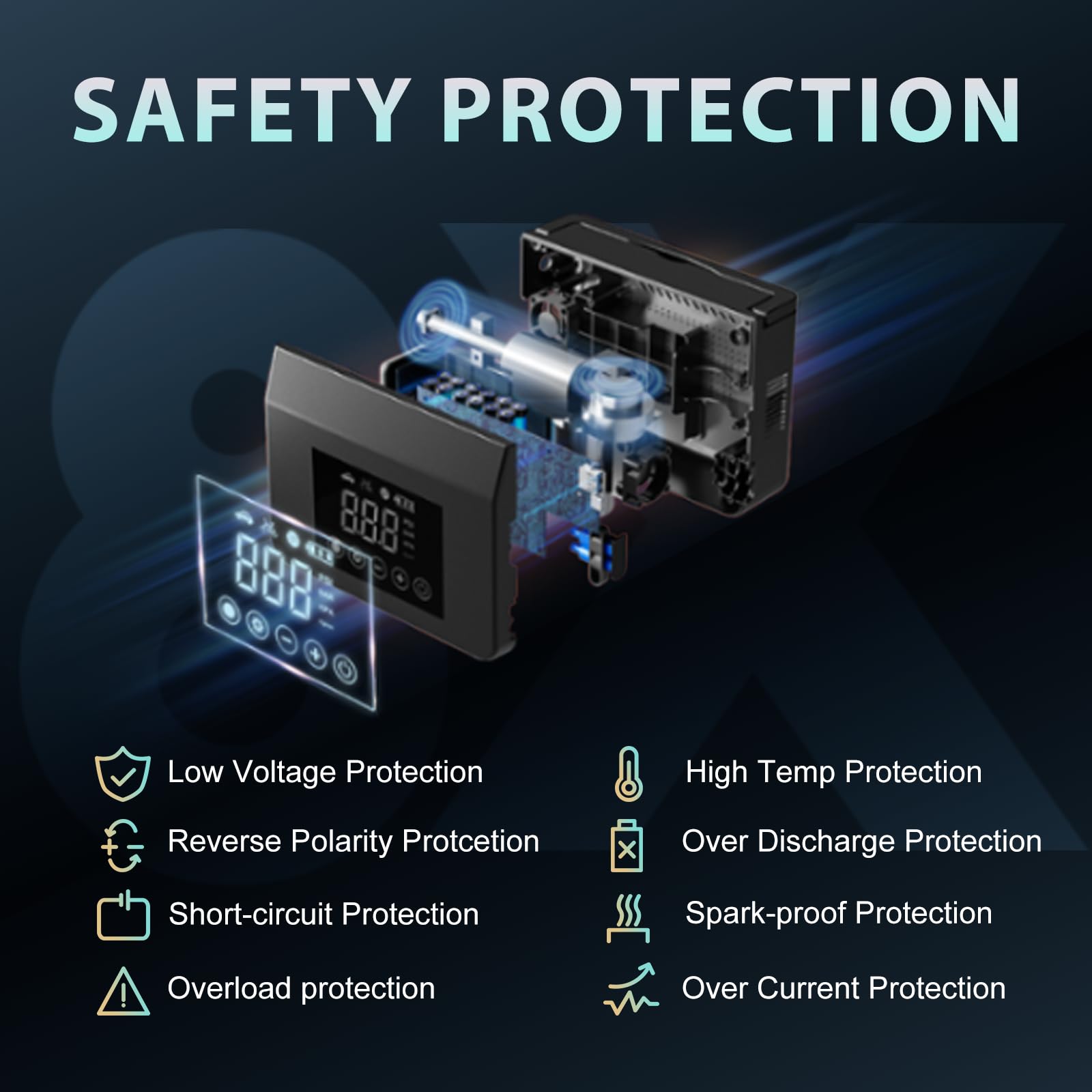 Hieha 150 PSI inflator demonstrates fast tire inflation for cars and bikes.