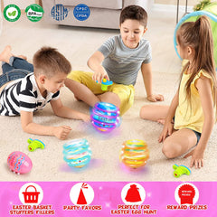 HIEMAO color colorful patterns on Easter egg top for visual appeal