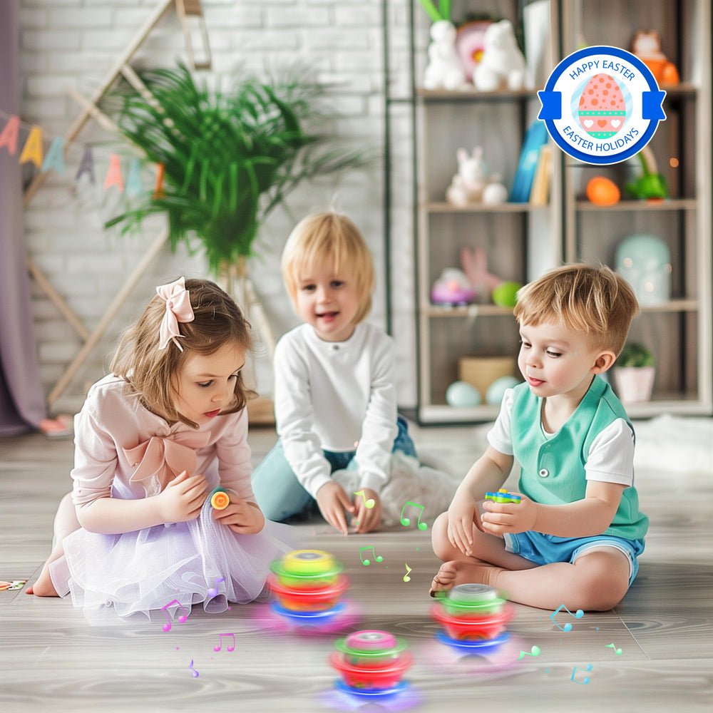 HIEMAO Easter toys double as decorations and party game prizes.