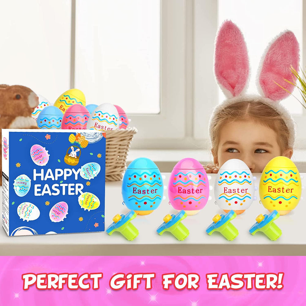 HIEMAO party favor Easter egg top with lights and music