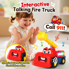 Siren and lights create realistic rescue atmosphere for imaginative play