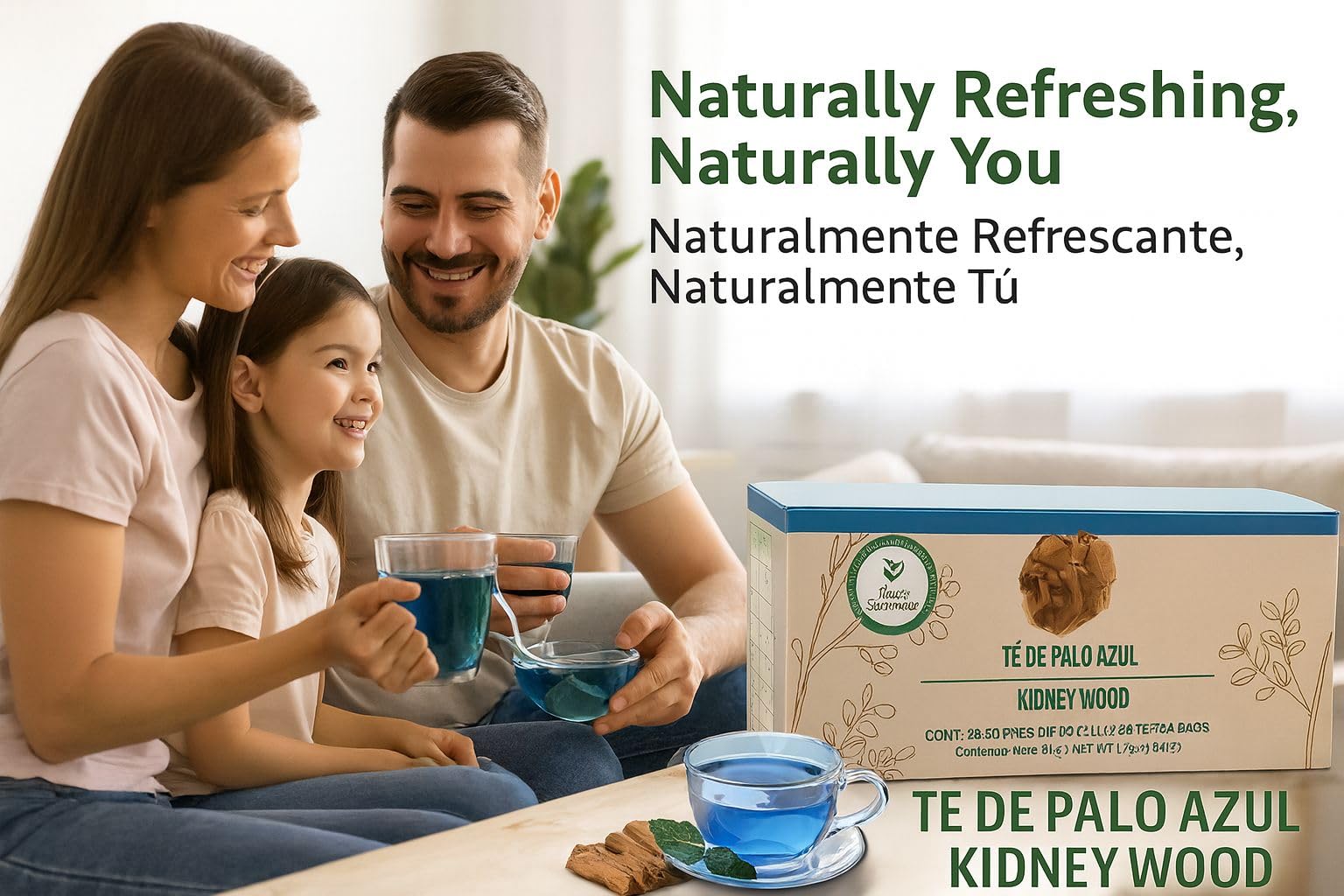 High Supreme Palo Azul infusion showing a clear blue hue
