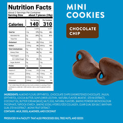 HighKey Sugar Free Cookies chocolate chip close-up, gluten-free and low-carb indulgence.