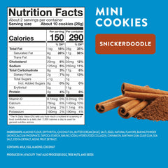 HighKey Sugar Free Cookies snickerdoodle display, sugar-free snack with keto-friendly appeal.