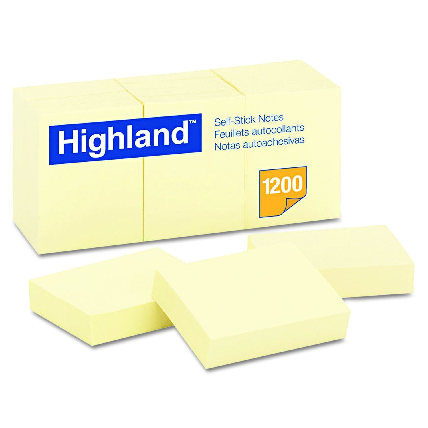 Highland 6539YW notes on desk, 36-pack for organized planning and quick references