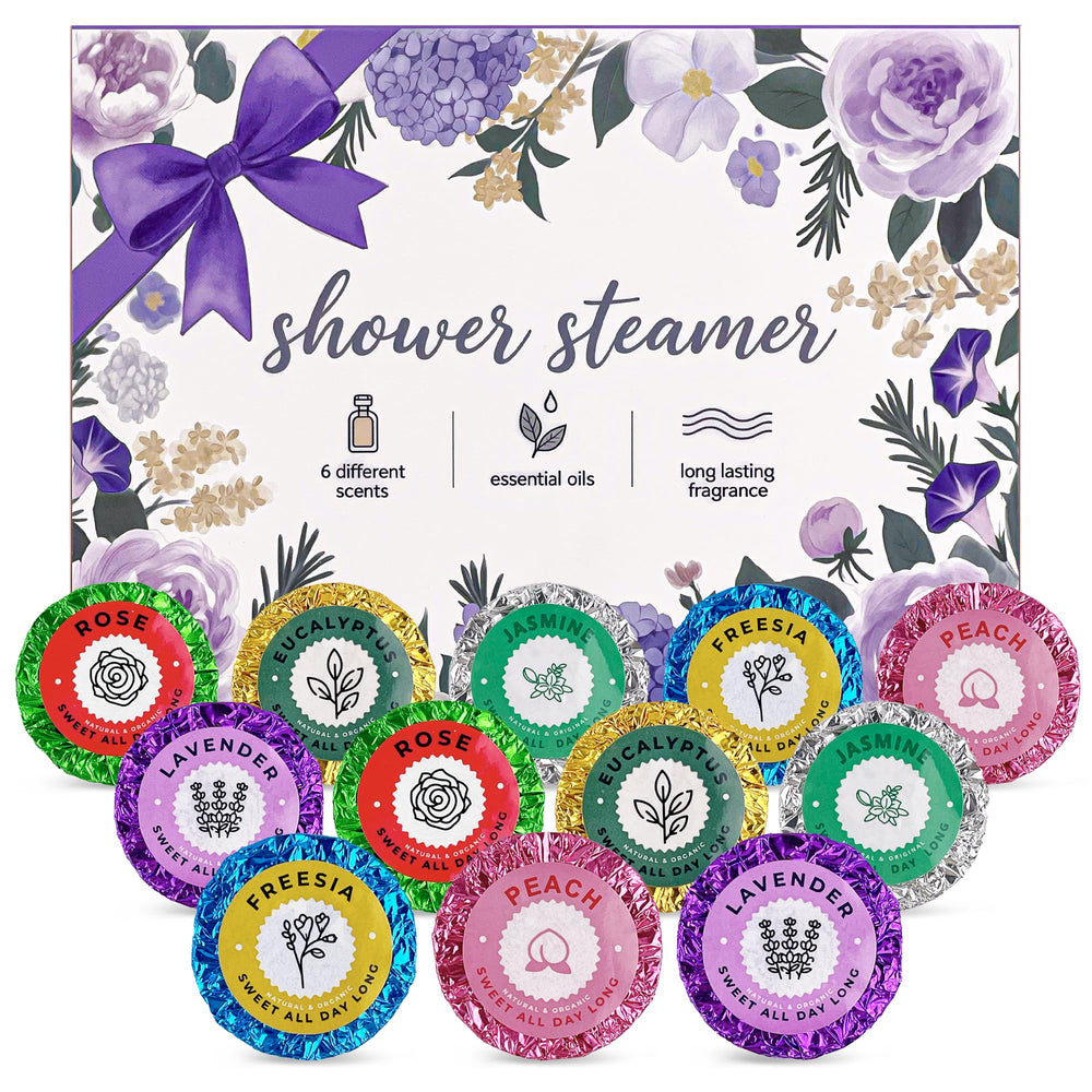 HiHas 12pcs aromatherapy shower steamers gift set for home spa