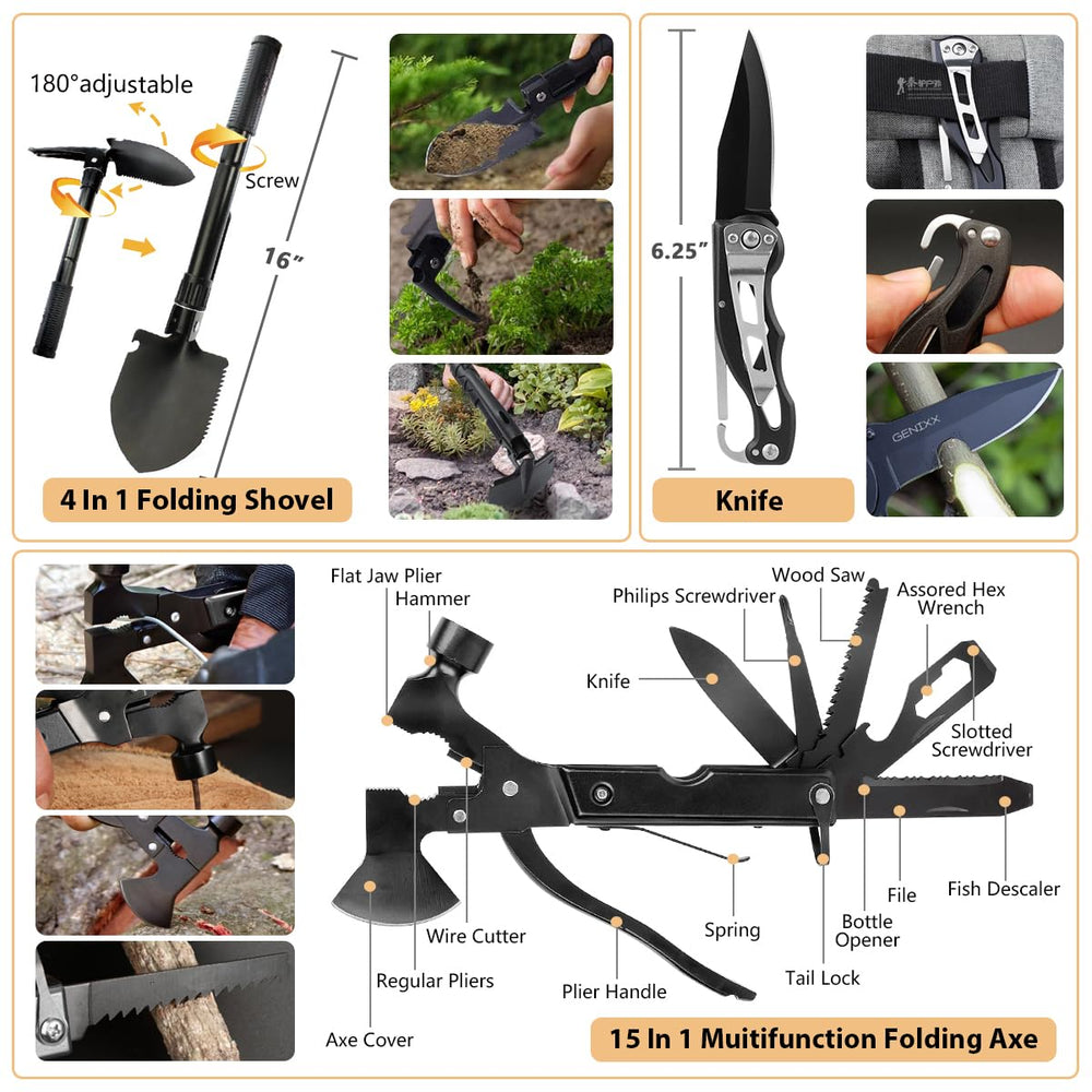 HIHEGD MOLLE-compatible bag attaches to packs for versatile outdoor setups.