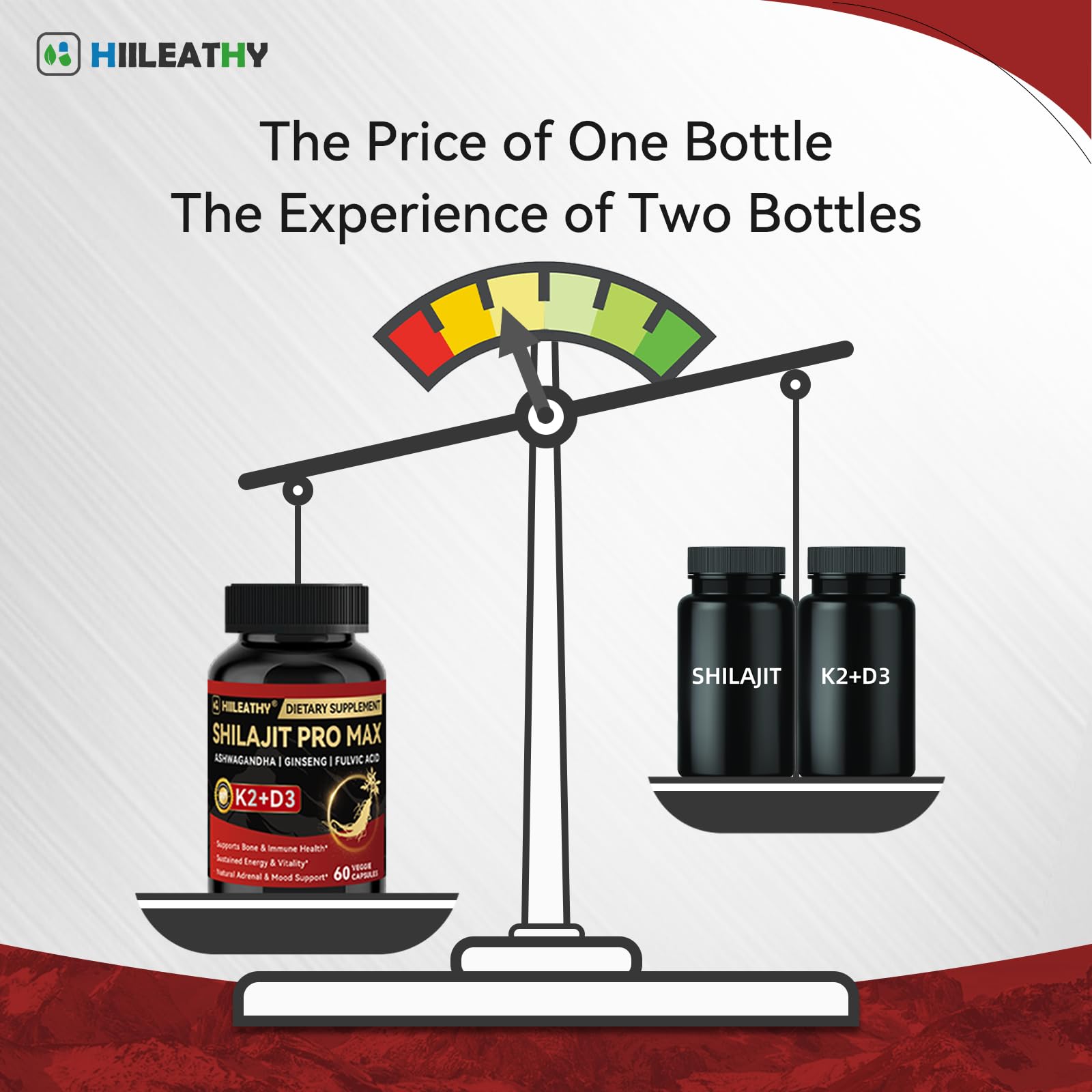 HIILEATHY 10:1 Shilajit extract emphasizes potency